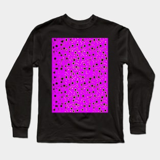 Purple Mod Shapes Long Sleeve T-Shirt